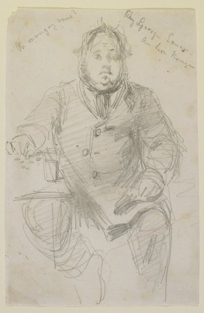 George Sauter at the Red Lion by James Abbott McNeill Whistler